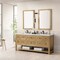 James Martin Vanities Breckenridge 72in Double Vanity, Light Natural Oak w/ 3 CM Ethereal Noctis Top 330-V72-LNO-3ENC - alternate 2